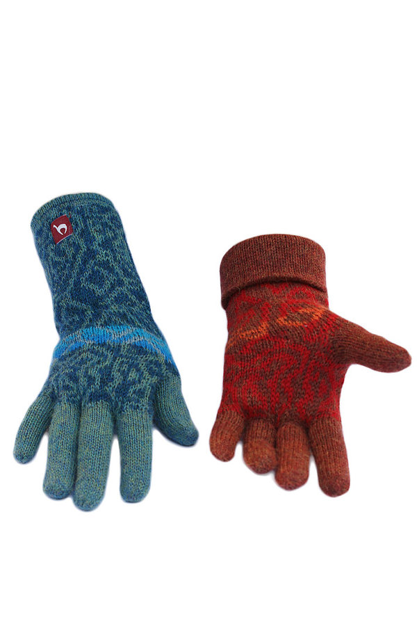 Alpaka-Handschuhe - Chimu - türkis