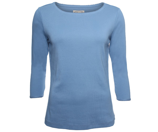 Basic-Shirt - Bea solid - blau