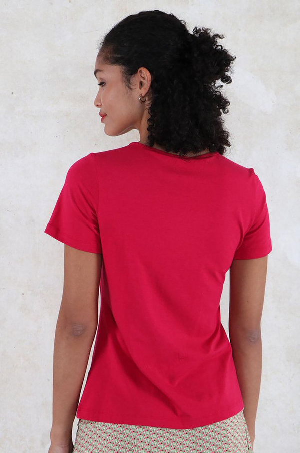 T-Shirt - Odile - rubinrot