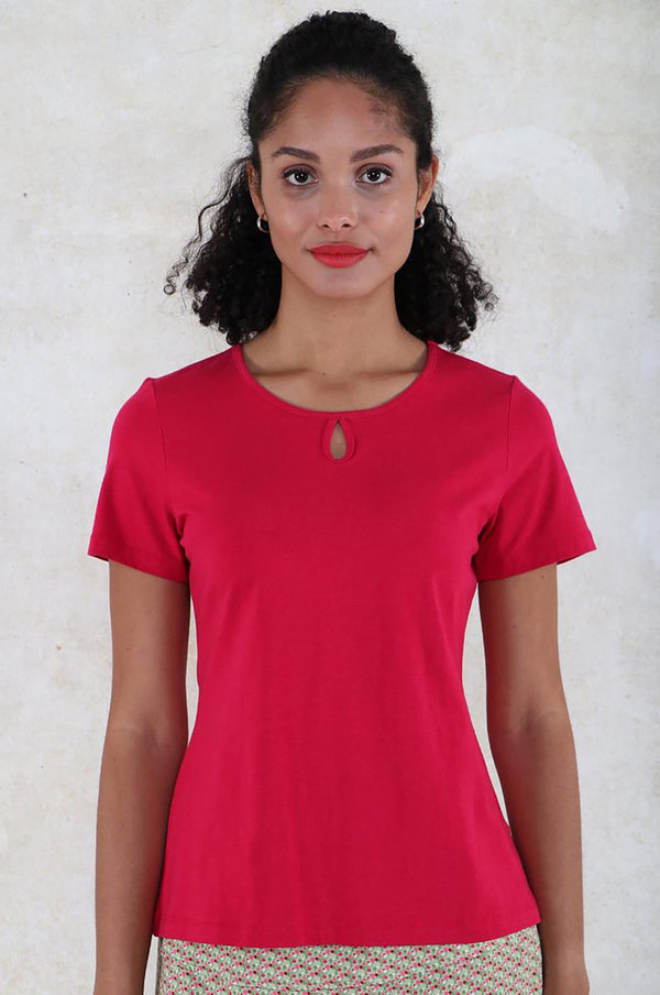 T-Shirt - Odile - rubinrot