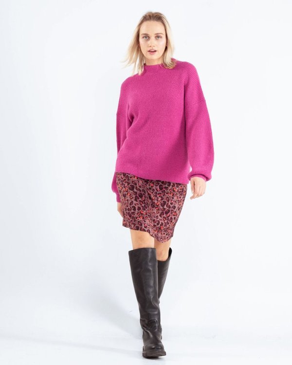 Alpaka Turtleneck-Pullover - pink
